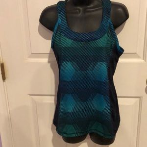 Nordicktrack fitness Tank Top with built in bra. M